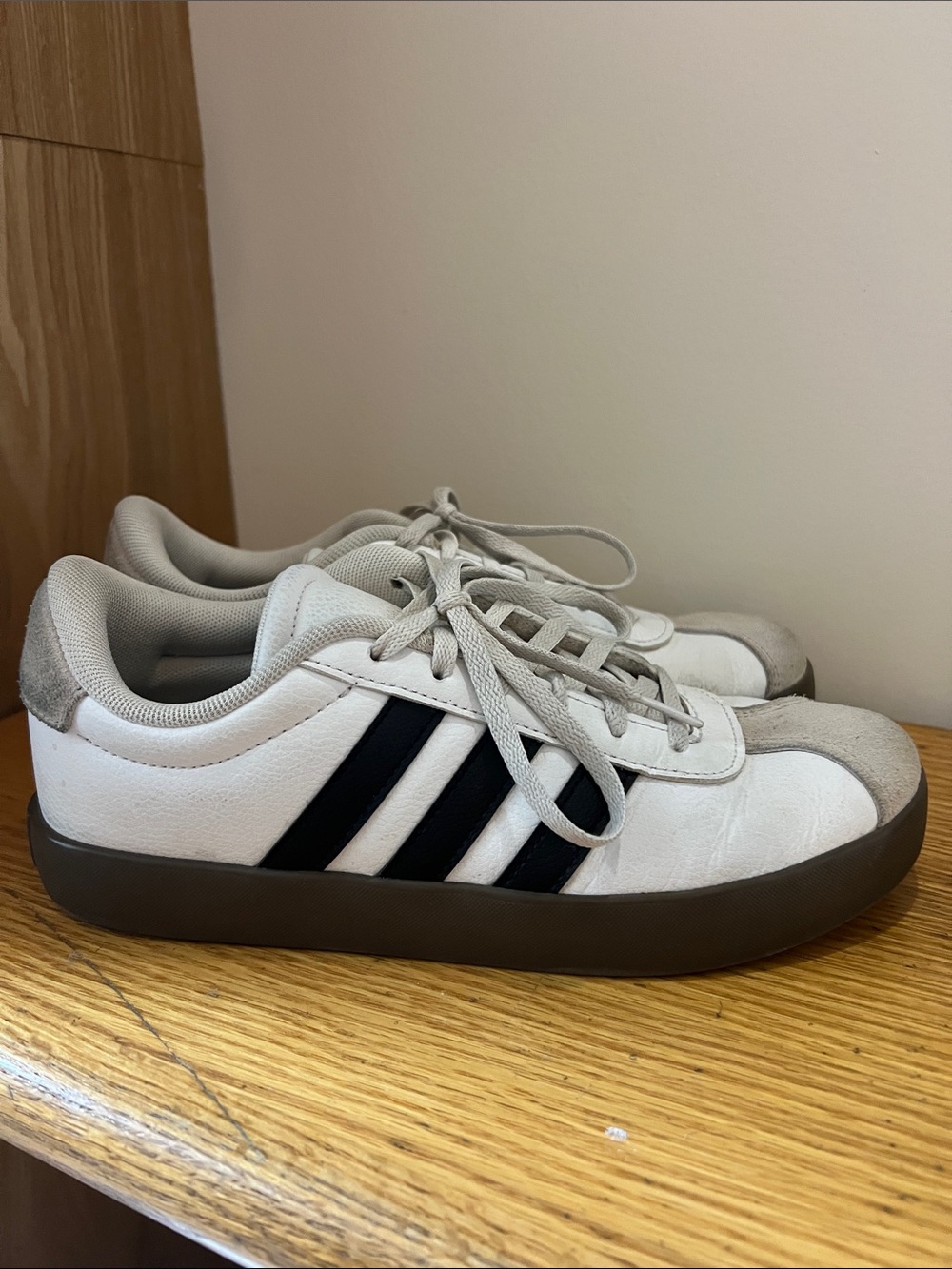 adidas LV court Sneakers with Black Stripes